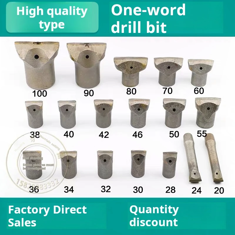 

For 32 34 36 40 42 55 70 80 90 100 Kaishan slotted rock drill bit Kaoyufeng drill bit