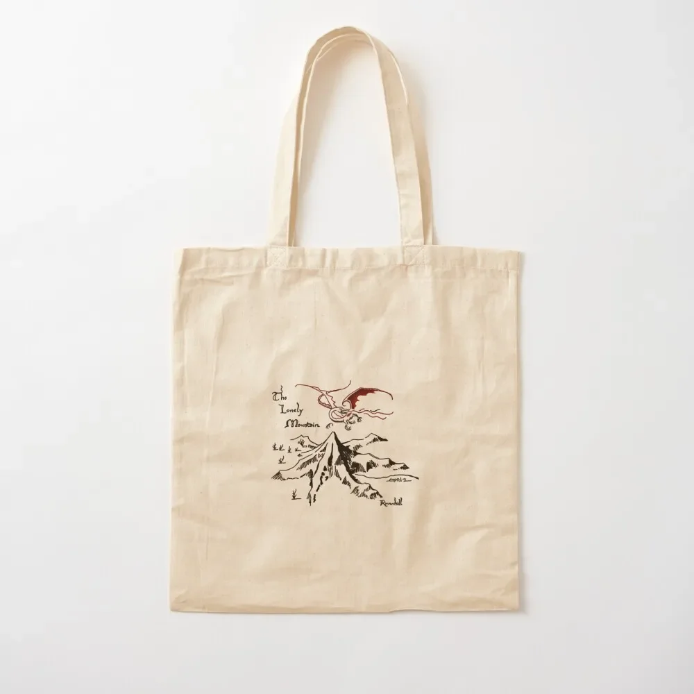 

Dragon’s Hoard in a Solitary Mountain Tote Bag custom bags university shopper bag Canvas Tote Bag