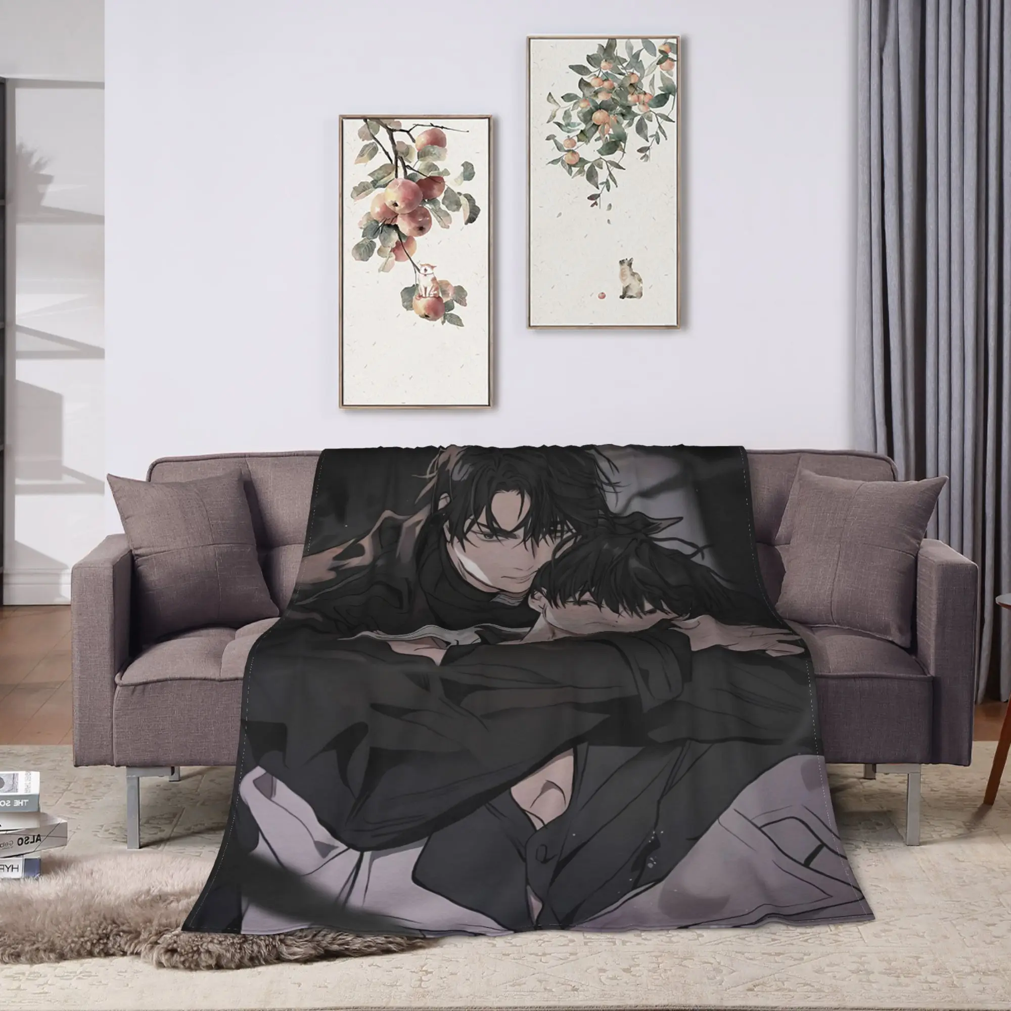 Omniscient Reader Yoo Joonghyuk Super Soft Blanket Picnic Plush Bedding Throws Funny Couch Chair Flannel Bedspread Bed Cover