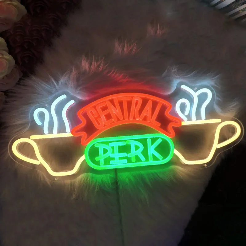 Centraal Perk Neon Bord Voor Bar Pub Club Winkel Home Wall Opknoping Flex Neon Lights Bruiloft Home Party Led Licht Muur Decor Cadeau