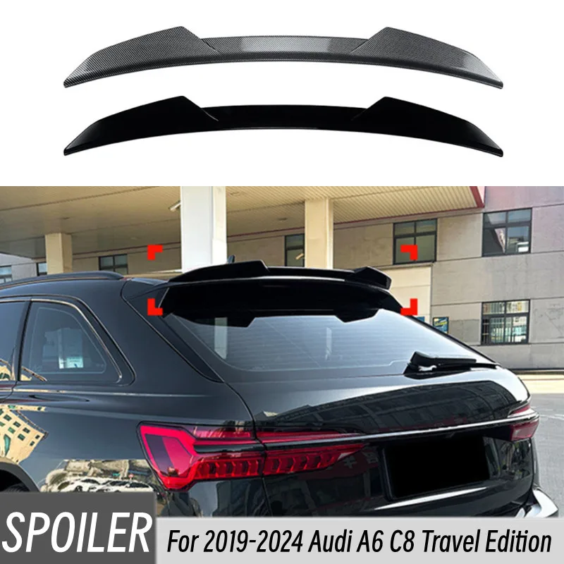 

Для Audi A6 C8 Avant Allroad Travel Edition 2019-2024 гг., спойлер на заднюю крышу багажника, центральные крылья, тюнинг, комплект кузова, аксессуары