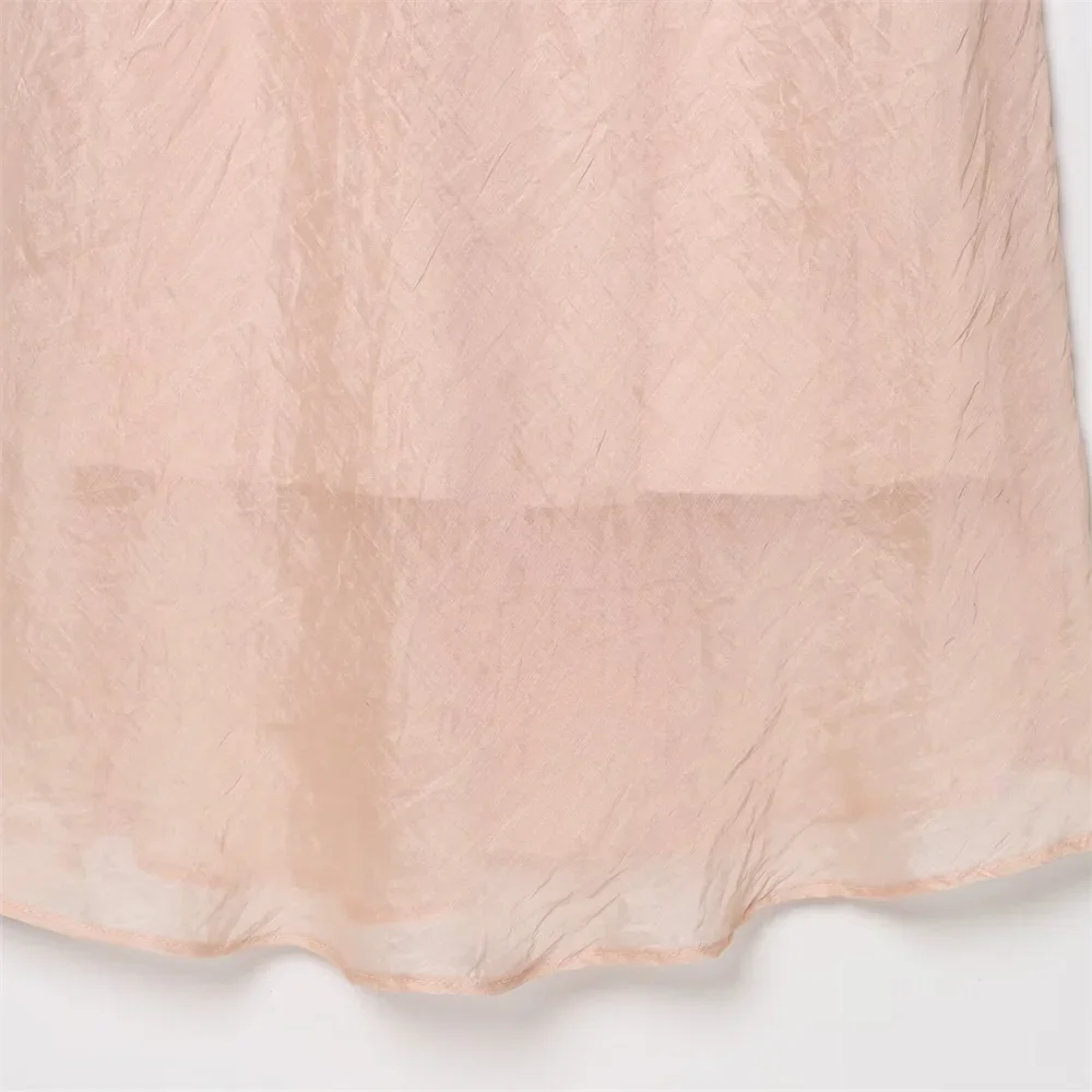 Feminino francês em camadas lingerie decorativa estilo midi camisola vestido verão nova cor sólida magro ajuste vestido