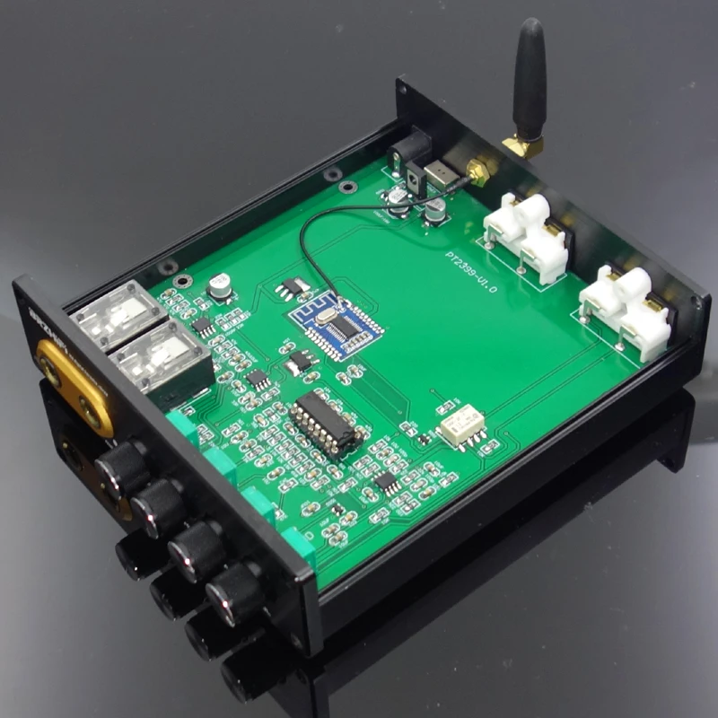 Unit Lengkap Preamplifier Reverb Front Stage Digital Karaoke OF1 PT2399 HD