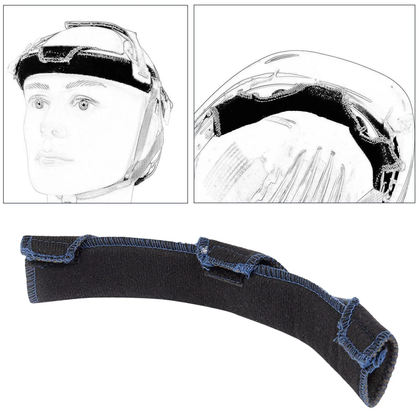 

Hardhat Sweatband Women Durable Comfortable Cooling Headbands Welding Hard Hat Band Worker Helmet Sweatband Helmet Comforter Pad