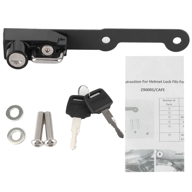 Motorcycle Helmet Lock Holder AntiTheft Aluminium Alloy Fit For Kawasaki Z900Rs CAFE