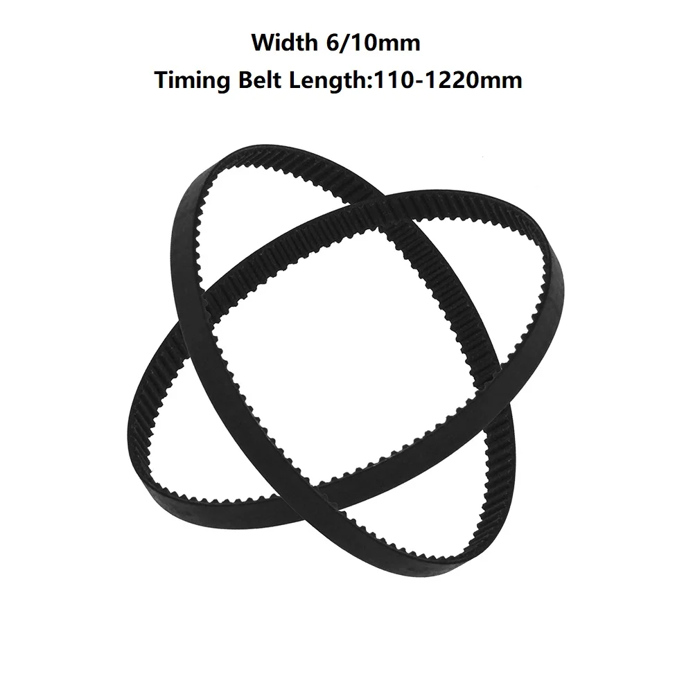 3D Printer Belt Closed Loop Rubber GT2 Timing Belt 2GT-6 200mm 110/200/280/300/400/610/852 Width 6mm For UM2 Ultimaker Slider