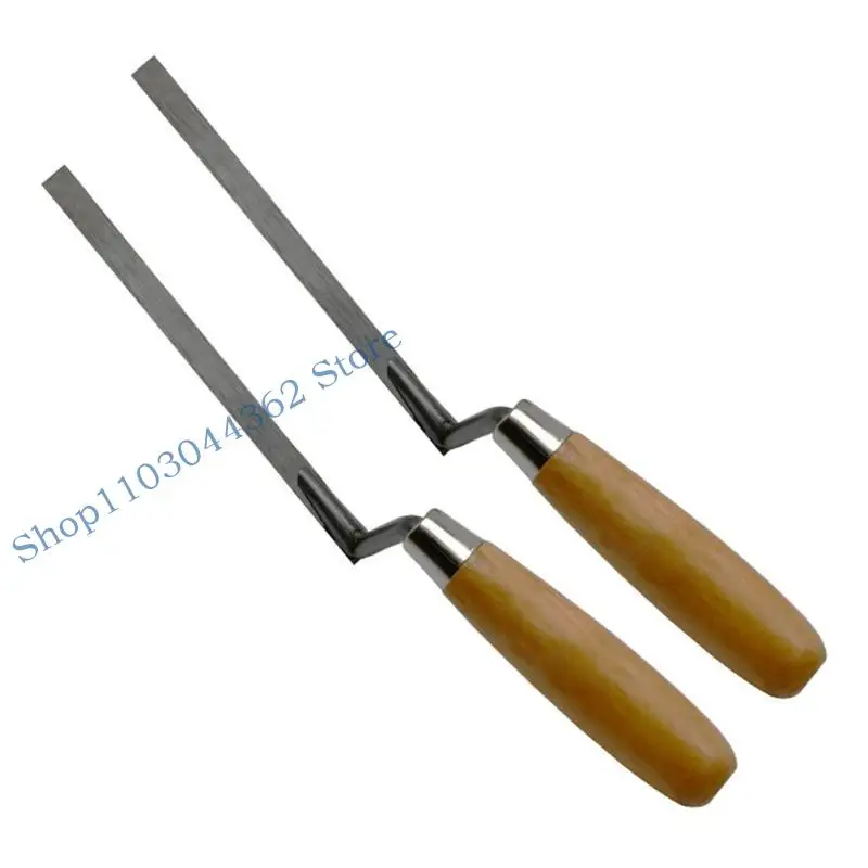 

A3PA 2Pcs Stainless Steel Trowel with Handle Garden Floor Road Concrete Stepping Driveway DIY Pavement Brick Trowel