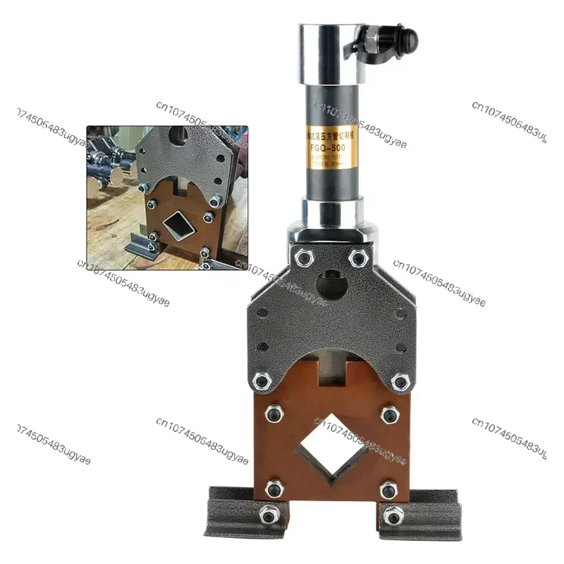 10T Hydraulic Square Pipe Cutting Machine 50*50mm Angle Steel Cutter Electric Hydraulic Angle Iron Cutting Machine Portable