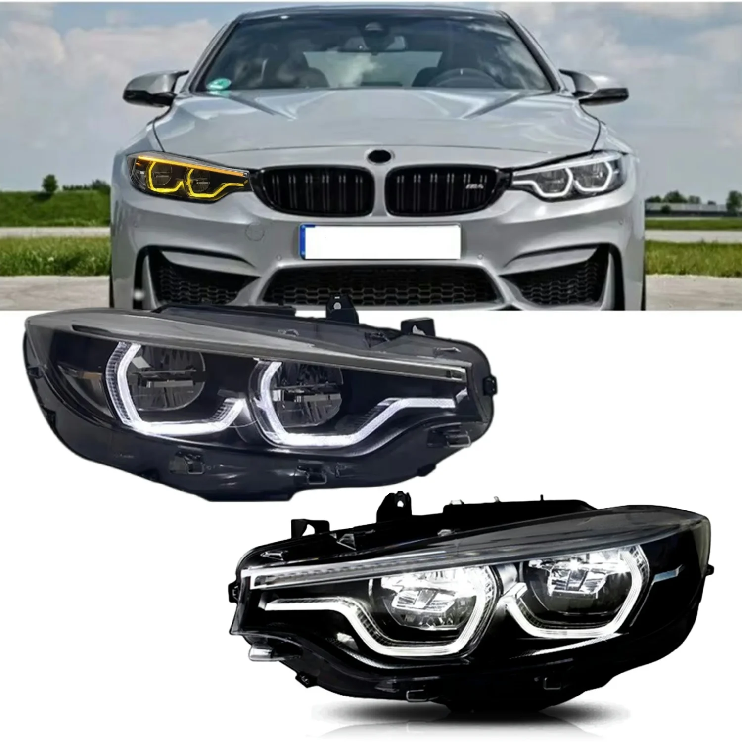 

F32 Upgrade Headlight LED DRL for BMW 4 Series F32 F33 F82 2013-2017M4 425i 428i 430i 435i LED Lamps 6/8/9 Pins