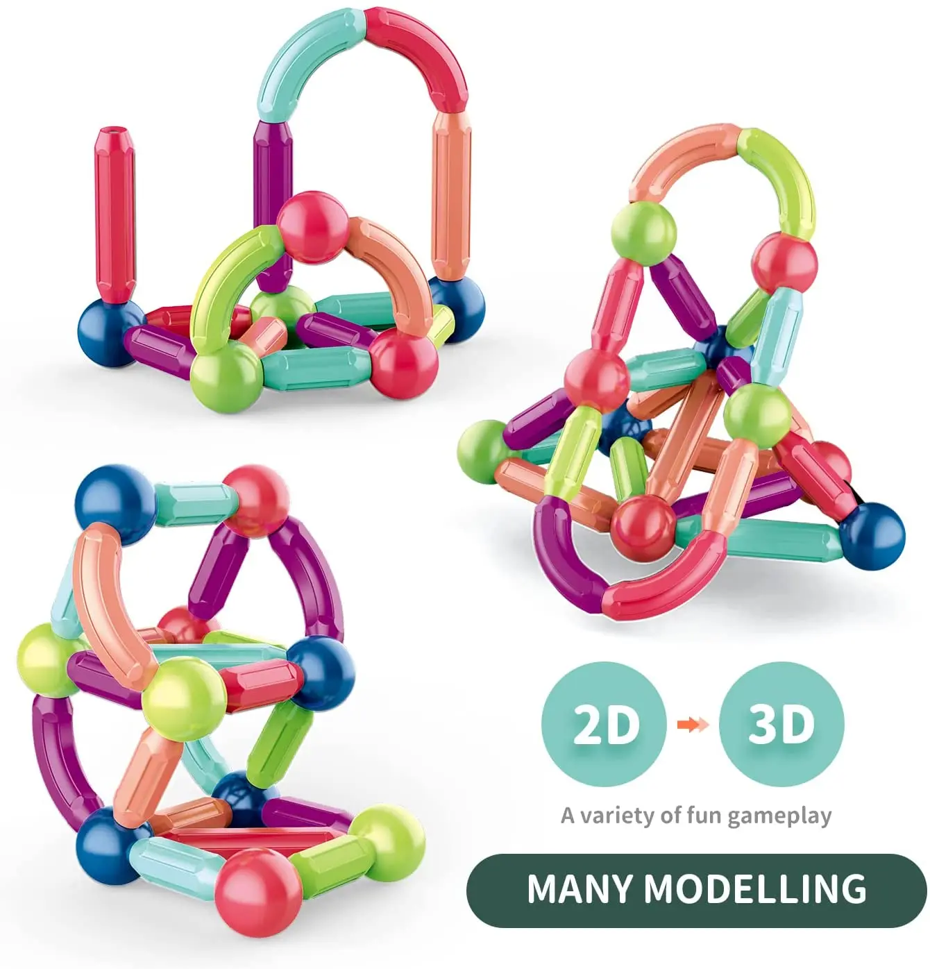 Magnetische Constructor Blokken Set Speelgoed voor Kinderen Magneet Stick Rod Bouwstenen Montessori Educatief Speelgoed voor Kinderen Jongen Meisje