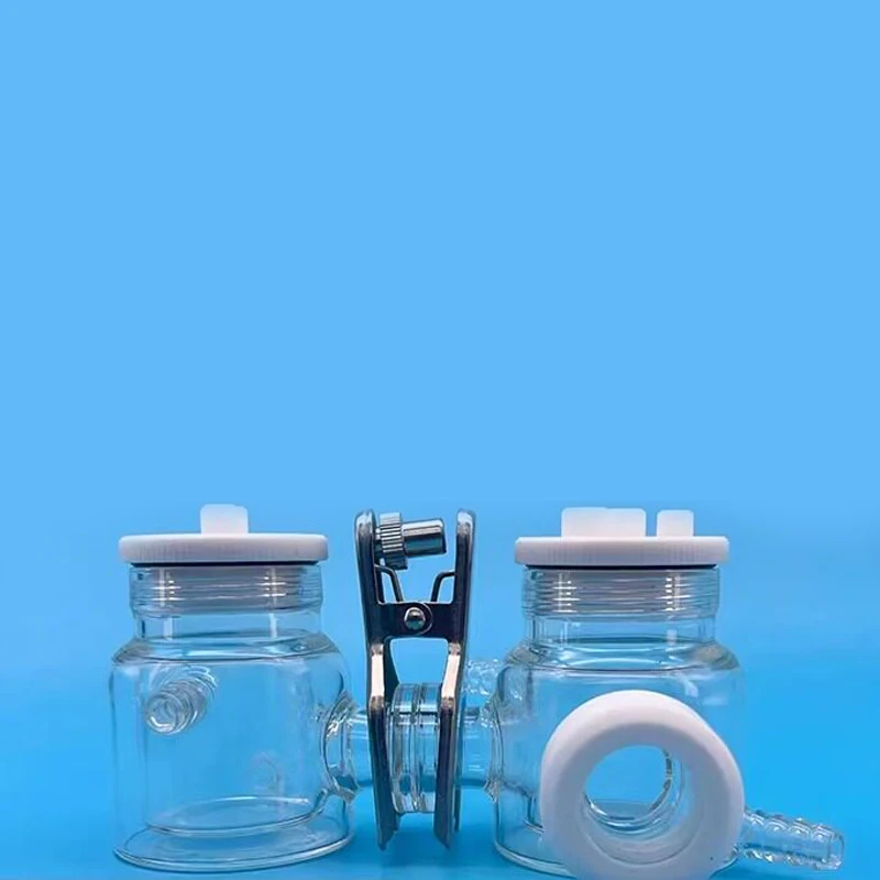 H-type temperature controlled photoelectrochemical pool water bath sealed with sandwich film single-sided quartz light window