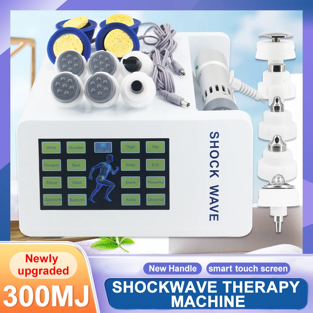 

300MJ Shockwave Massager EMS For Erectile Dysfunction Shock Wave Therapy Machine Back Pain Relief ED Treatment New Tech Handle