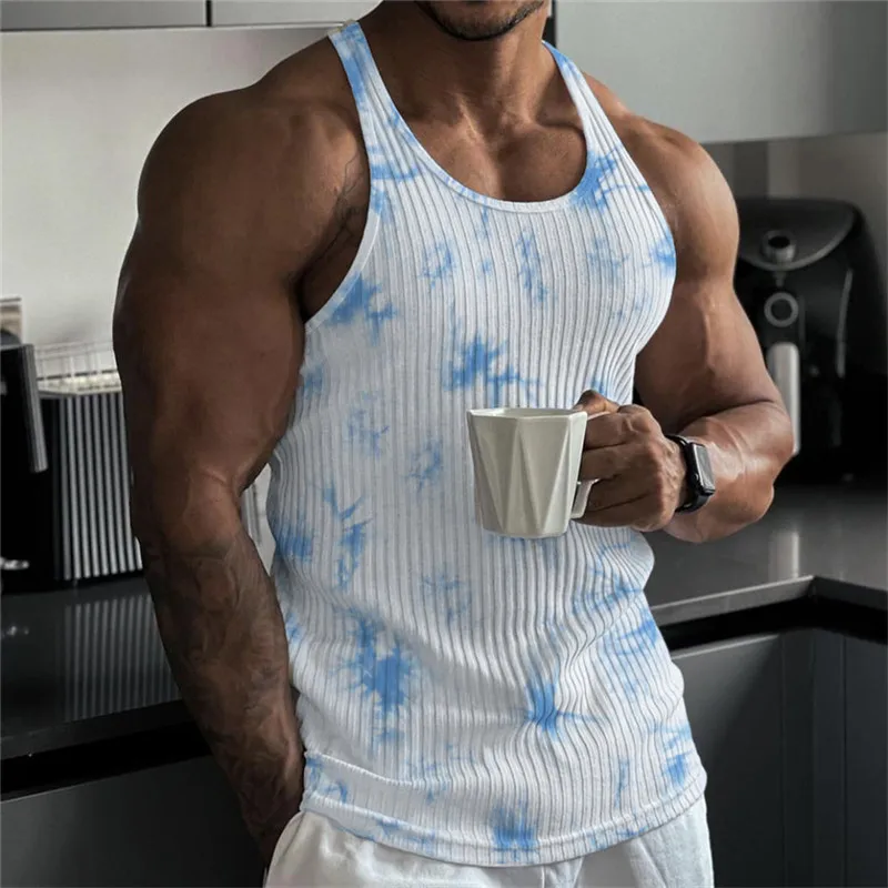 Camouflage Muscle Vest Men Vest Gym Clothing Bodybuilding Stringer Tank Top Men Training Sleeveless T-Shirt Fitness Mens Tanktop