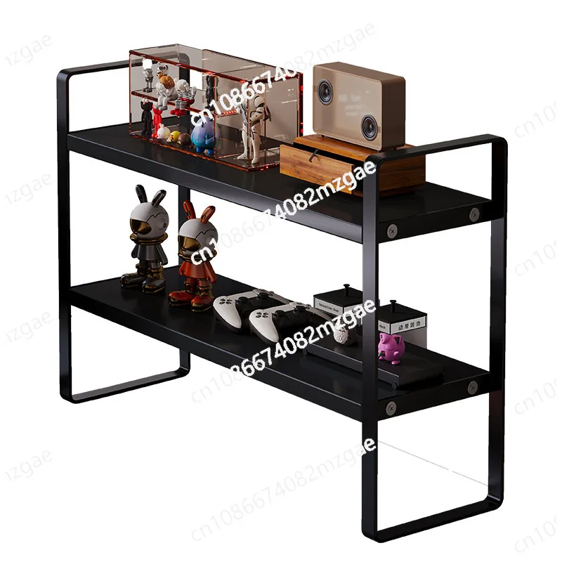 

Настольная полка в стиле киберспорта, книжная полка, стеллаж для хранения компьютерного стола, многослойная полка в общежитии, простой небольшой книжный шкаф