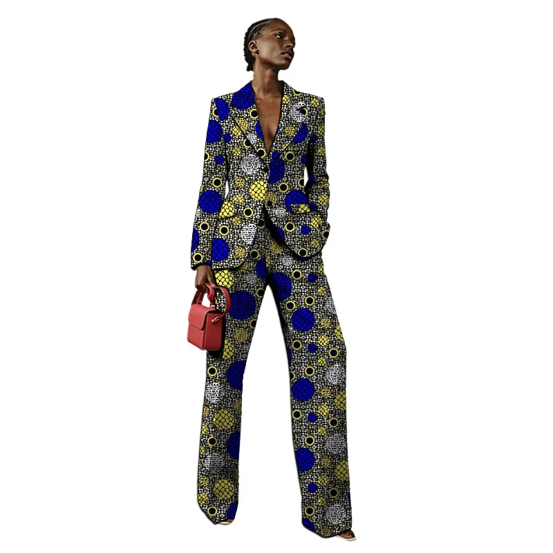 Original Design Women's Ankara Outfits Blazer And Pant Set African Couture Elegant Formal Party Suit Dance Attire Customized