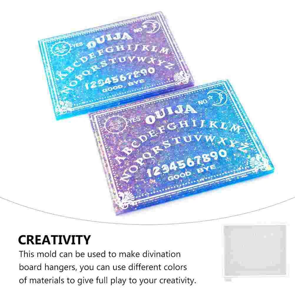 Ouija Board Mold Pendant Accessory Tabletop Quija Divination Hanger Creative DIY Mould Hanging Silica Gel Epoxy Silicone