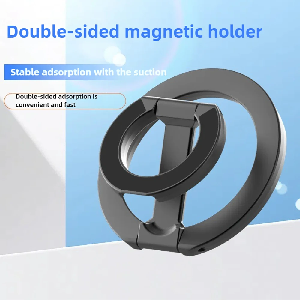 MagSafe على الوجهين المغناطيسي الهاتف البنصر حامل سطح المكتب حامل آيفون 16 17 برو 15 سامسونج شاومي هواوي 360 °   دوران