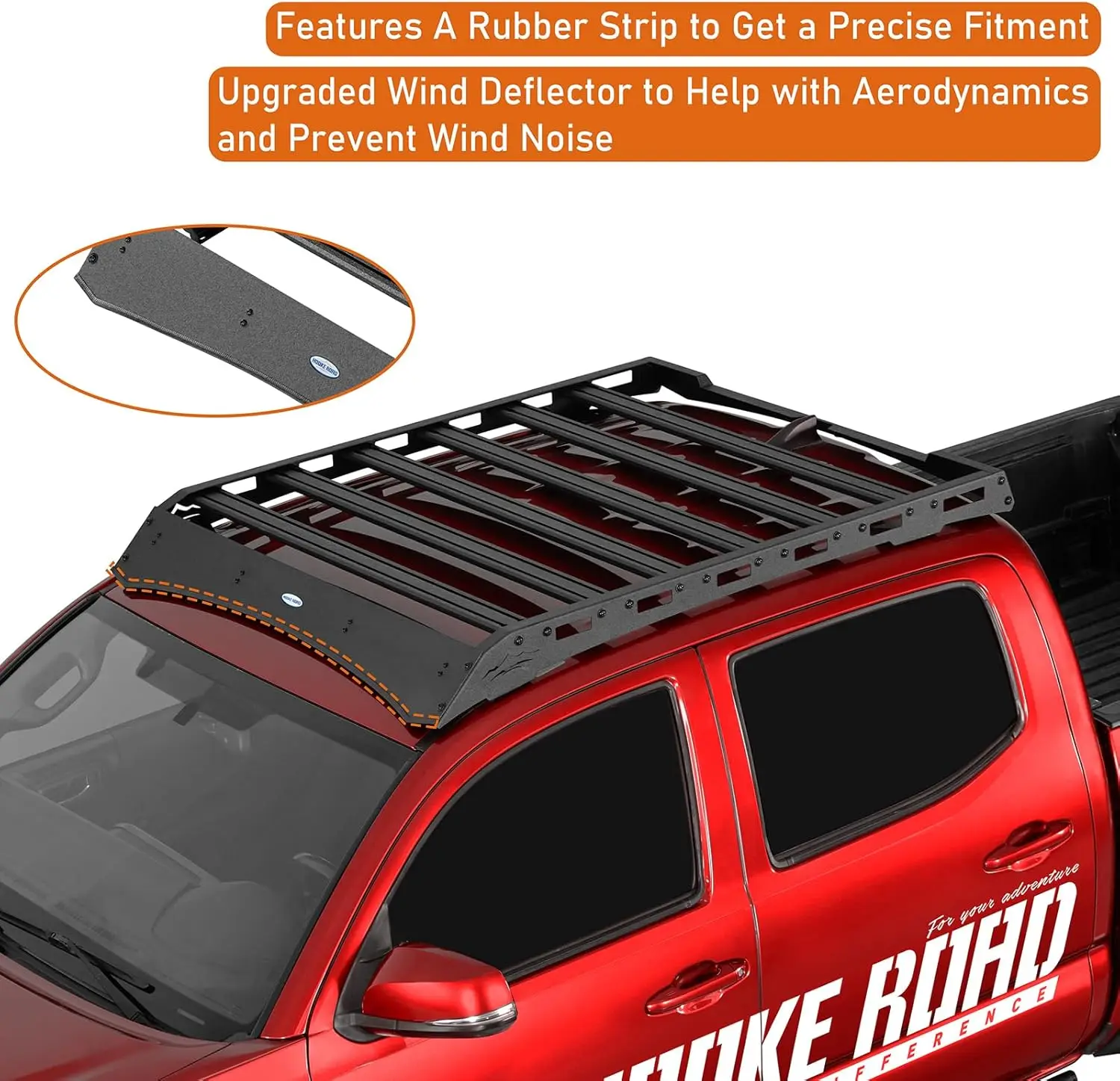 رف سقف علوي مزدوج الكابينة من تاكوما مصنوع من الألومنيوم لـ 2005-2023 شاحنة تويوتا تاكوما الجيل الثاني والثالث، سلة حامل البضائع - تخفيضات كبيرة