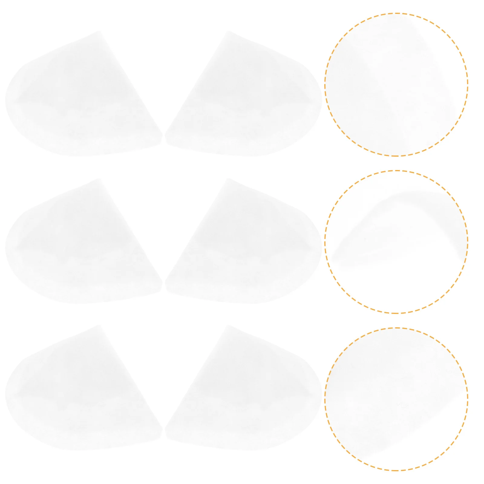 

20Pairs Shoulder Pads Cotton Soft Shoulder Enhance Pads for Clothing Suit Jackets Baseball Jackets Comfortable Sewing