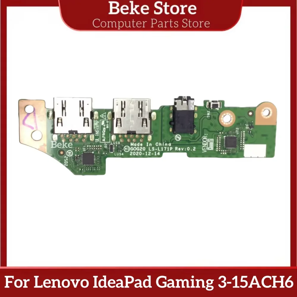 

Beke Beke для Lenovo IdeaPad Gaming 3-15ACH6 GOG20 аудио USB плата переключатель кнопка LS-L171P быстрая доставка