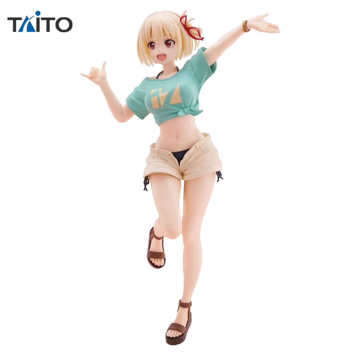 In Stock Original Taito Coreful Figure Lycoris Recoil - Nishikigi Chisato Hawaii Ver Anime Figure Action Figure Model Decoration