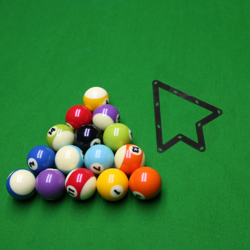 6pcs Billiard Magic Rack Sheet 9/10 Ball Triangle Pool Ball Placing Soft Sheet Portable Practical for International Competitions