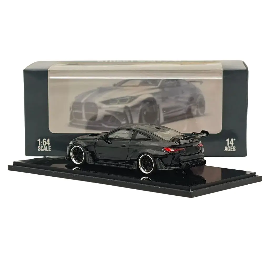 ستريت واريور SW 1/64 لـ G82 Sports Black Diecast نماذج سيارة مصغرة محدودة مجموعة لعبة نماذج السيارات #3