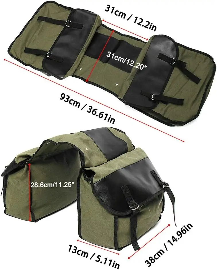 Motorcycle Saddle Bags Large Capacity Motorbike Side Tools Pouch Luggage Bag Quick Release Panniers Tools Pouch For Scooter