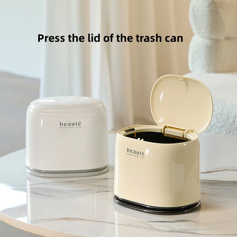 

Настольный мусорный бак с крышкой, универсальный офисный органайзер для хранения, домашняя корзина для мусора, контейнер, настольное мусорное ведро, небольшой мусорный бак