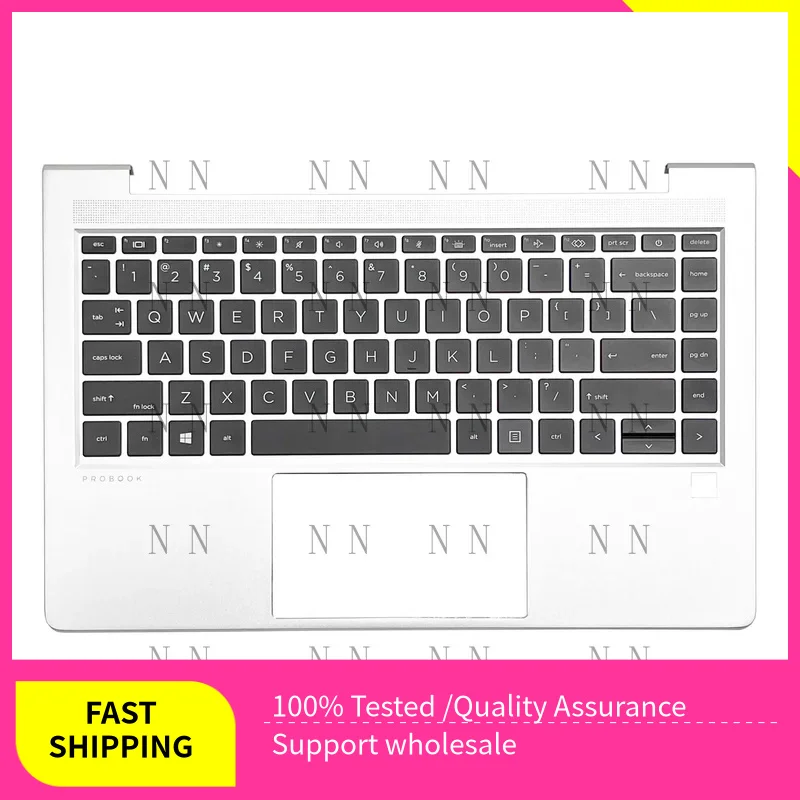 

YUZG N42405-001 NEW US keyboard FOR HP ProBook 440 G10 445 G10 Palmrest upper COVER