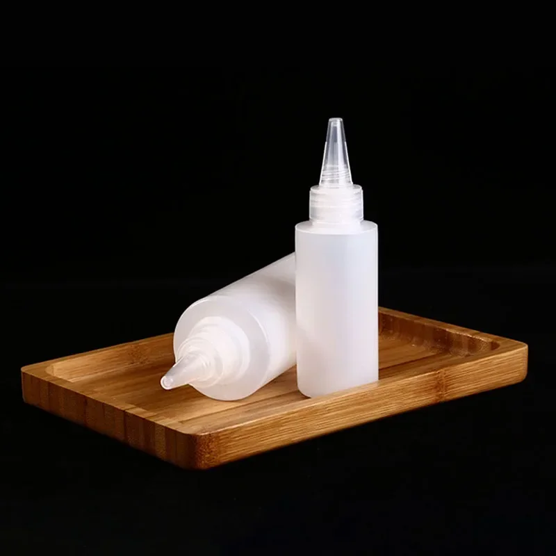 500 مللي زجاجة ضغط قابلة لإعادة الملء مانعة للتسرب زجاجة توابل العسل الصباغ ليس من السهل تشويه زجاجة قطارة مع قمع غطاء غبار