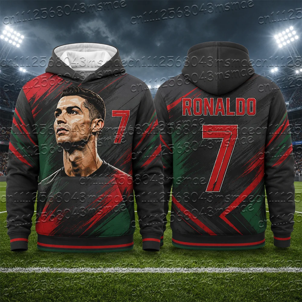 2026 New Special  #7 Print Hoodies For Men Autumn Long Sleeve Sweatshirt Casual Football Pullover Sports Kids/Adult Tops