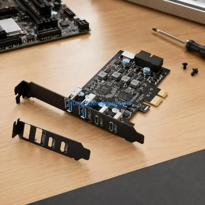 PCIe USB Expansion Card with Four External and Two Internal Interfaces M76A