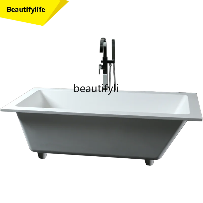 

X188 Embedded Bathtub Artificial Stone Household Adult European-Style Large Bathtub Double Bathtub Integrated Bath Tub
