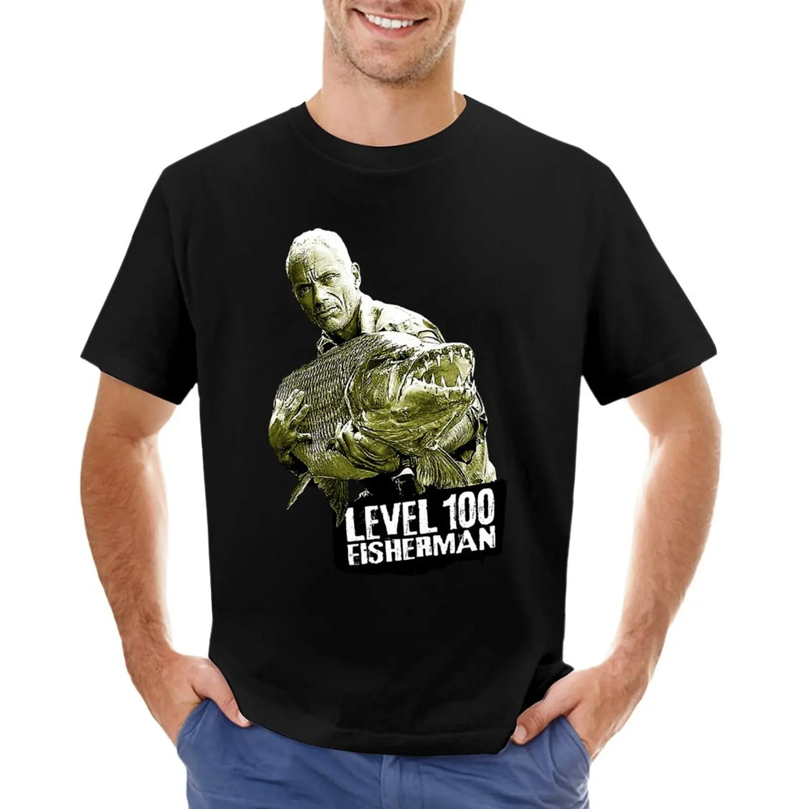 Jeremy Wade Level 100 Fisherman, designs T-Shirt kawaii clothes summer tops t shirts for men pack