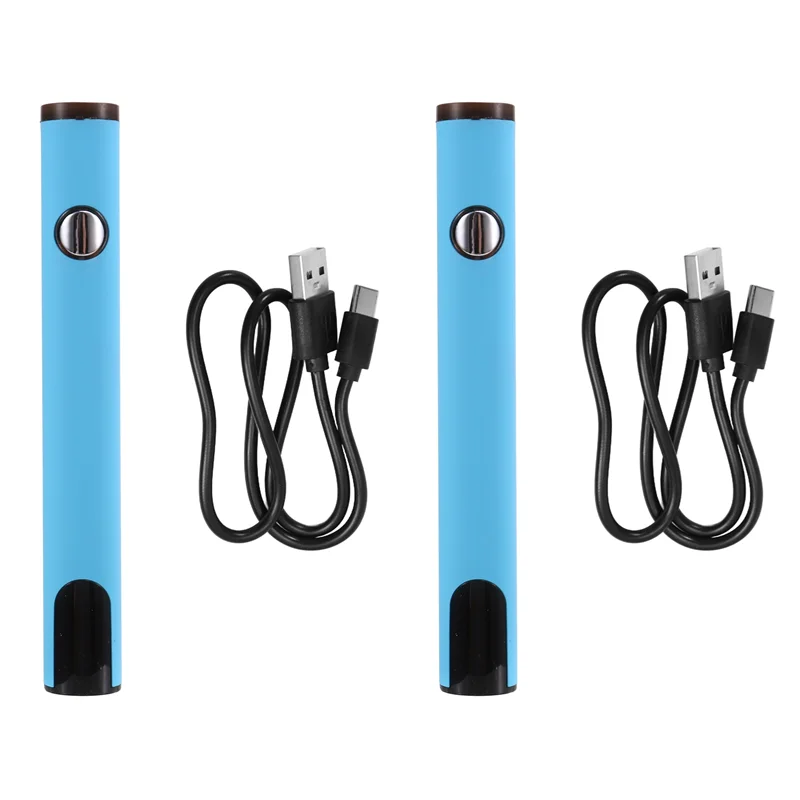 

N11R 2X 510 Thread Battery Cart Pen Headless Electric Soldering Iron With Adjustable Temperature Mini Soldering Iron Sky Blue