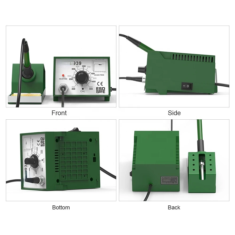 Micro Station de fer à souder automatique pour réparation de téléphones portables, panneau en aluminium BST-939, Station de réparation d\'air chaud