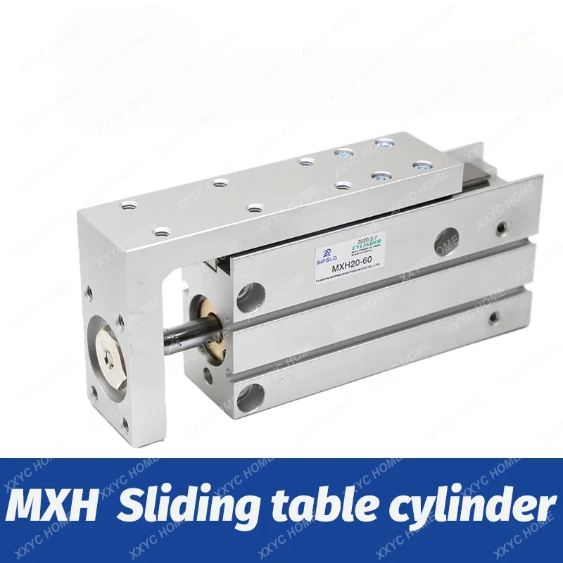 

MXH Rail Cylinder MXH6 MXH10 SMC Type Precision Pneumatic Cylinder Linear Side Rail Guide Rod Cylinder MXH6-10 MXH10-10 MXH6-15