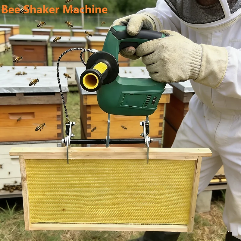 Bee Shaker Machine Hive Frame Vibrator 2 Lithium Battery Rechargeable Bee Shaking Machine Bee Hive Box Shaker Beekeeping Tools