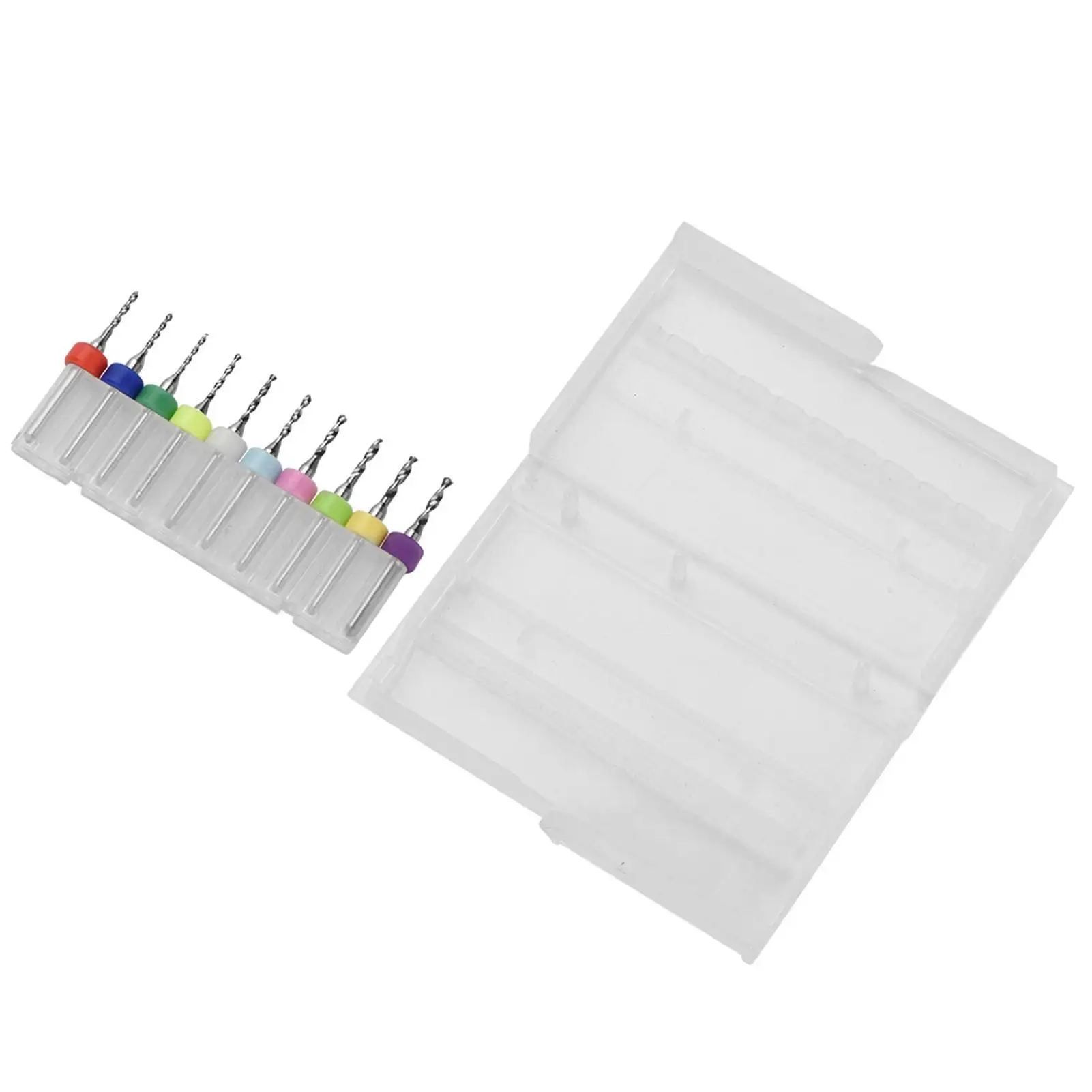 10pcs Mini Drill Bit Set 0.3mm to 1.2mm Tungsten Steel Micro Drill Bits for PCB Circuit Board Machine