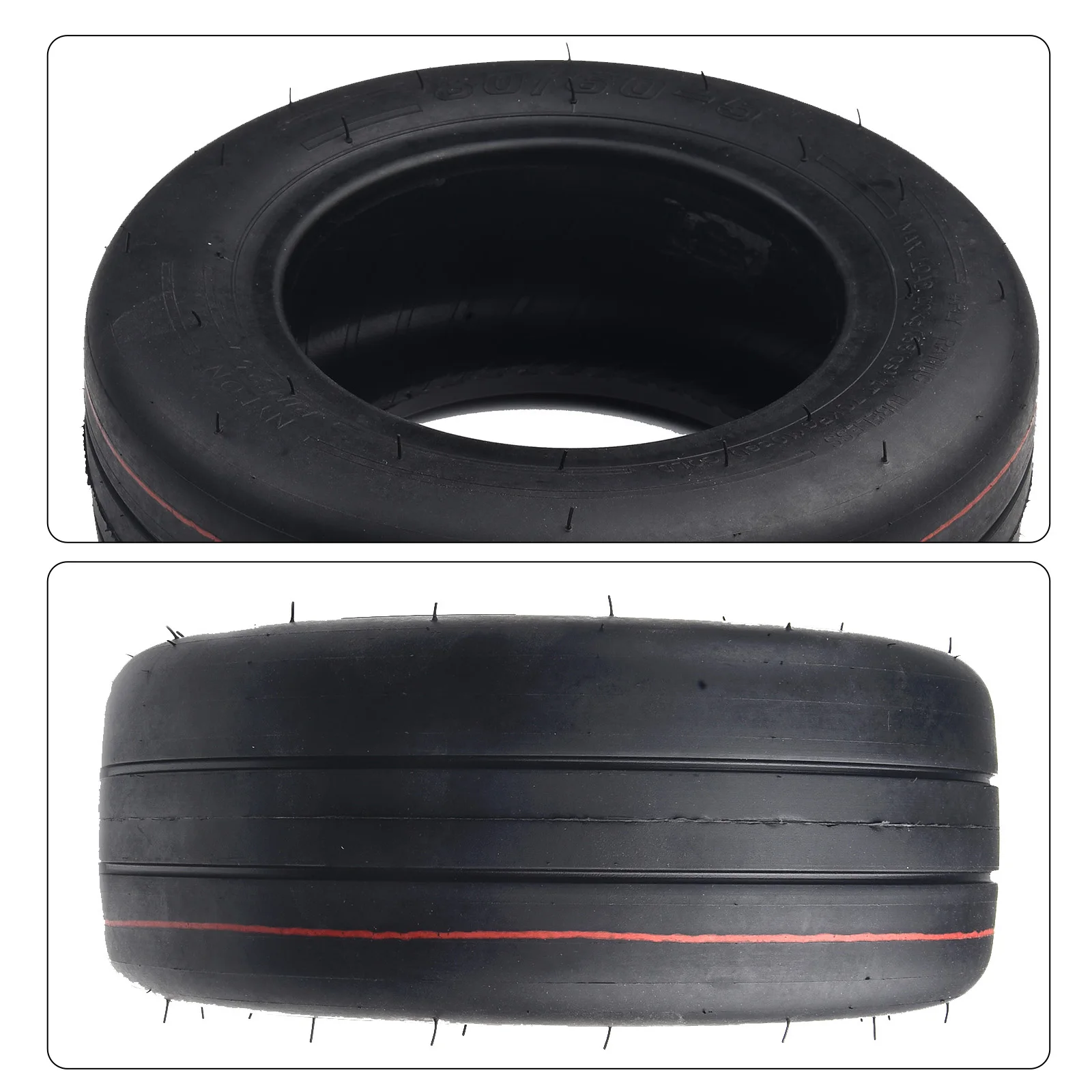 

High Speed Kart Tire Rubber Tire For Balance Car Tubeless Tire For Karting Drainage Groove Tire Design Absorber
