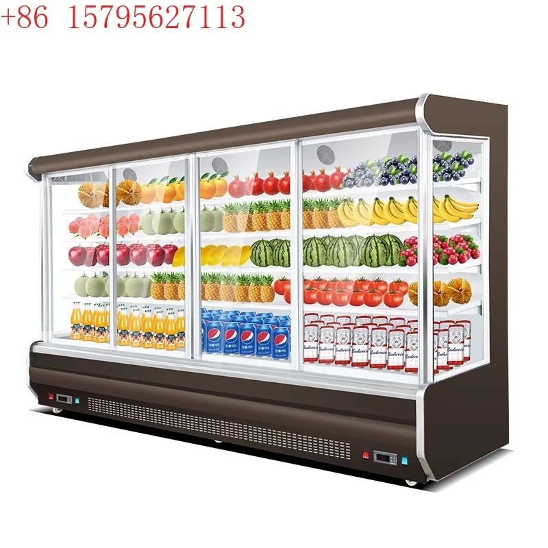 خزانة عرض لحفظ الفاكهة، متجر مريح للسوبر ماركت، ثلاجة خضروات، فريزر