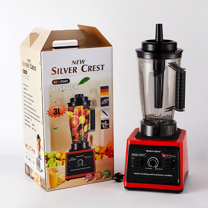 8000W /9500W Silver Crest 2.5L3L3.5L Multifunctional Blender  Household Mixer Juicer Ice Smoothies Maker