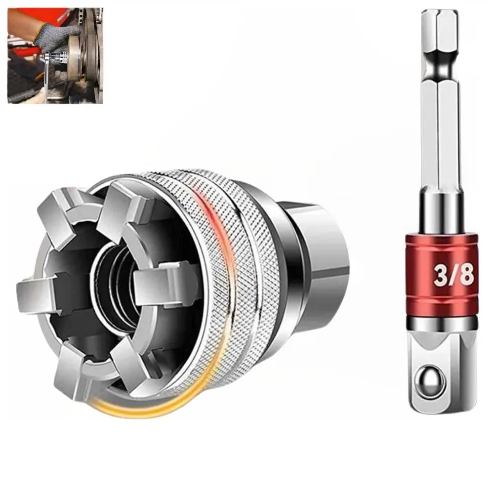 

Multi-Function Universal Socket Wrench Set Hex Head 10mm-19mm Electric Wrench Sleeve Converter Ratchet Torque Wrench