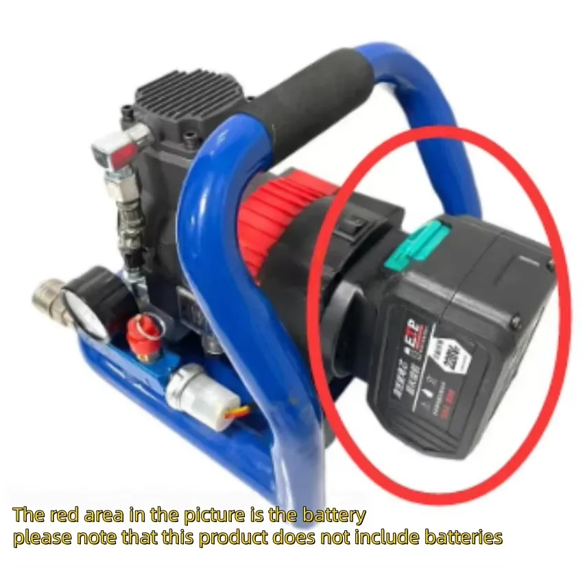 Plug-in cross-border wireless AC/DC dual-use multifunctional household portable rechargeable lithium battery air compressor