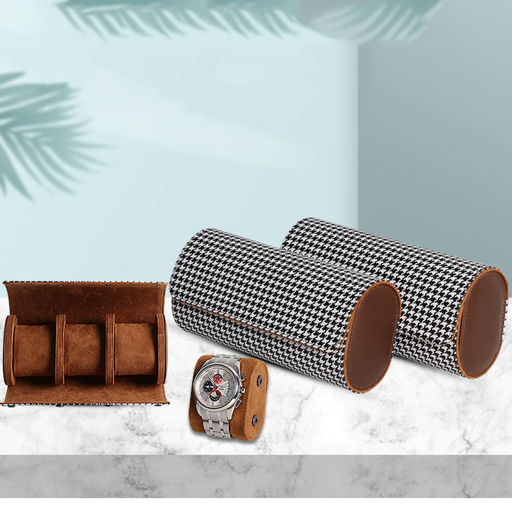 Watch Roll Travel Case-1/2/3 Slot Watch Storage and Organizer-Secure Storage with Innovative Removable Pillows & Solid Dividers