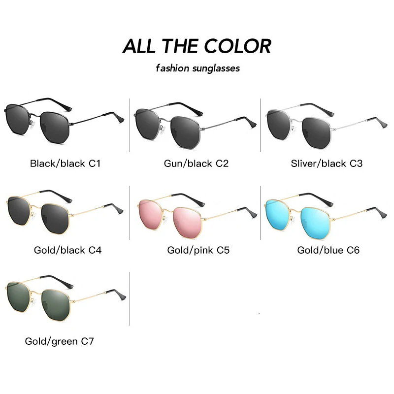 Vintage Polarized Sunglasses Men Women 2026 Metal Frame Hexagon Sun glasses Mannen Fishing Glasses Eyewear lentes de sol hombre