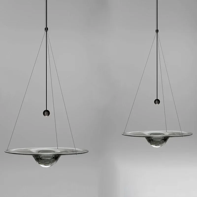 Danish Designer's Creative Water Droplet Pendant Lamp Nordic Restaurant Bedroom Glass Living Room Chandelier Arti Decor Lighting