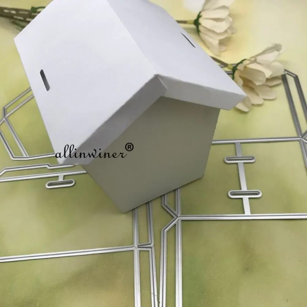 

3D New Gift House box Metal Cutting Dies for DIY Scrapbooking Album Paper Cards Decorative Crafts Embossing Die Cuts