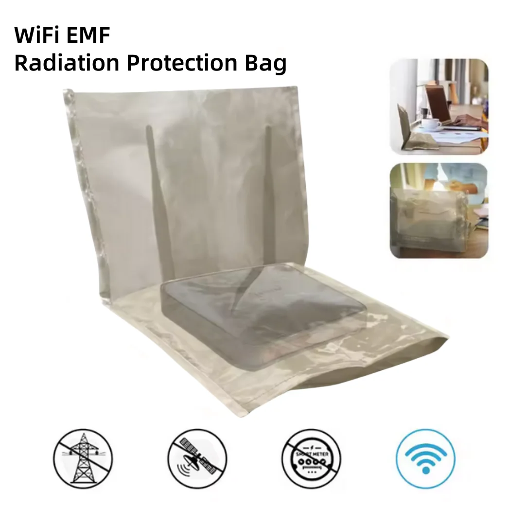 

WiFi Router Cover EMF Radiation Protection Bag Shielding RF Blocking 5G Guard Your Health and Family